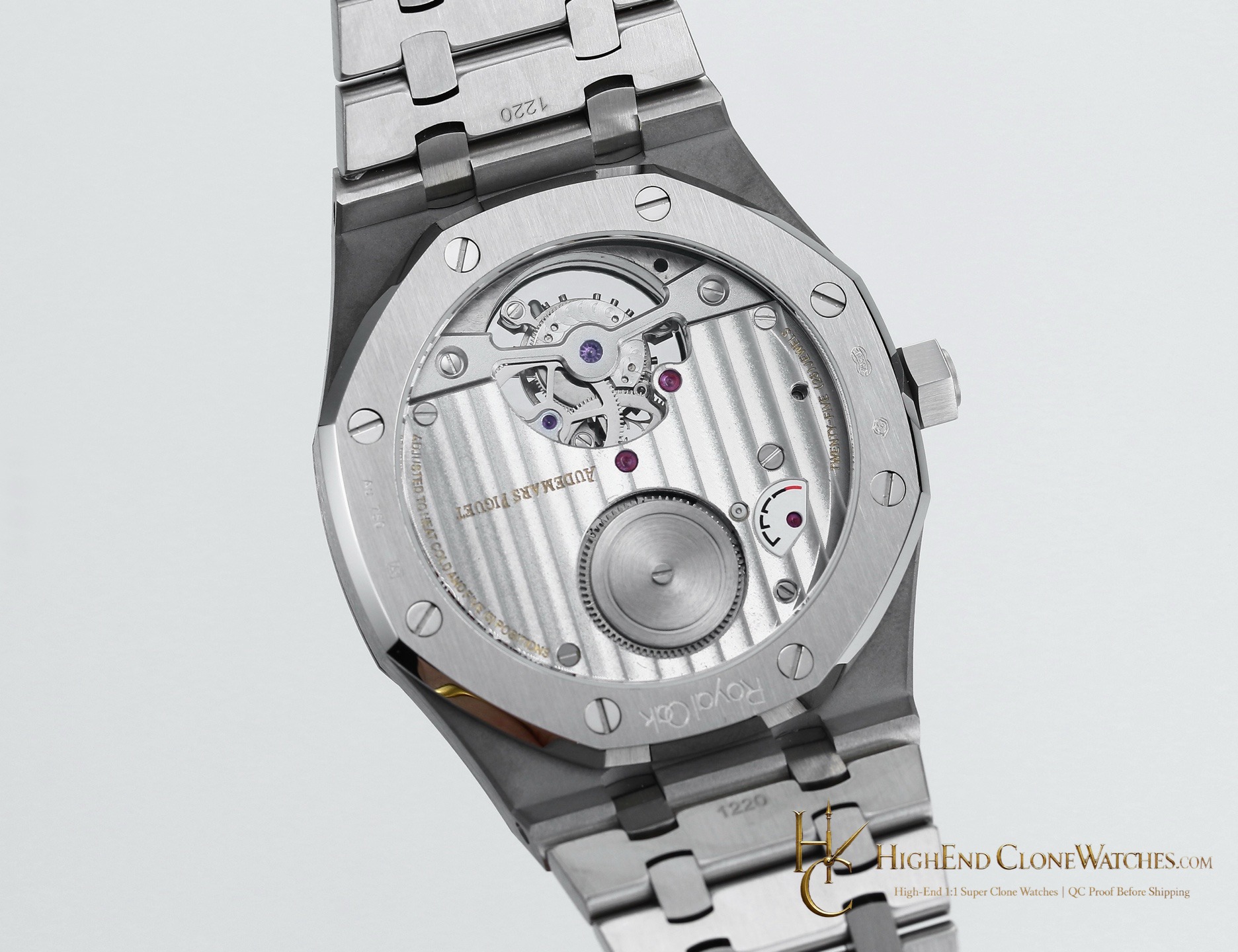 Audemars Piguet Royal Oak 26512ST Black Tourbillon Dial 41mm super clone watch clasp detail