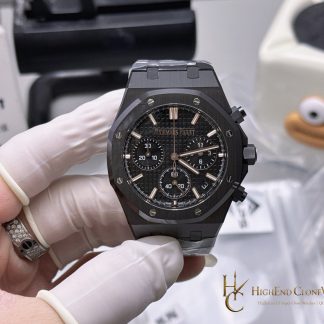 Audemars Piguet Royal Oak All Black Dial 26240 Selfwinding Chronograph super clone watch front view
