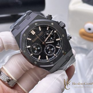 Audemars Piguet Royal Oak All Black Dial 26240 Selfwinding Chronograph super clone watch dial detail