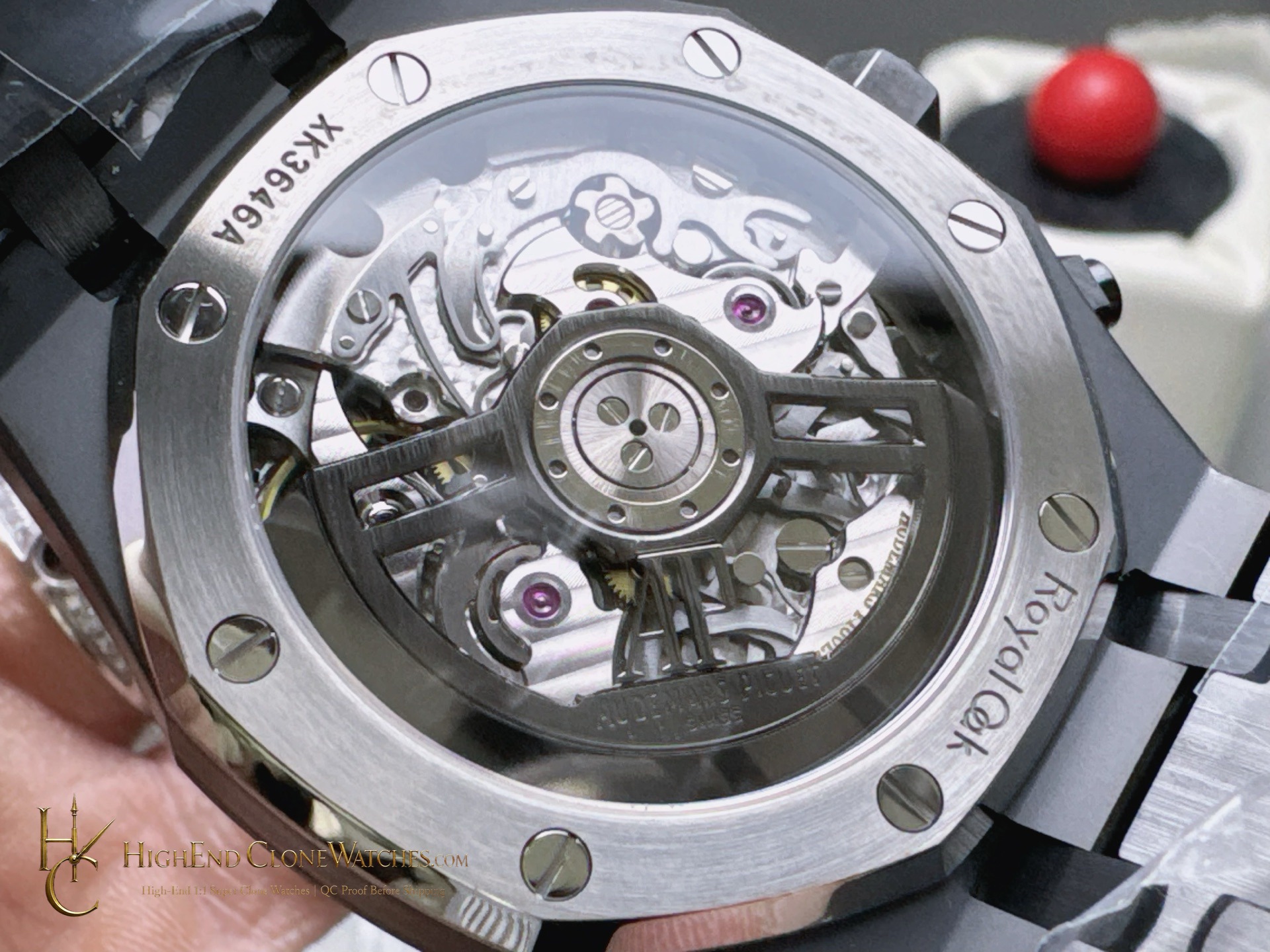 Audemars Piguet Royal Oak All Black Dial 26240 Selfwinding Chronograph super clone watch side case profile