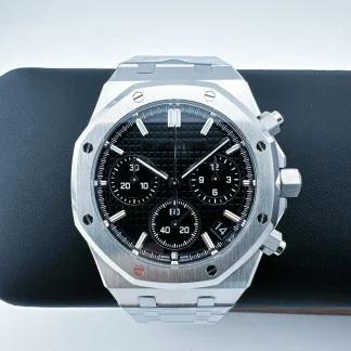 Audemars Piguet Royal Oak Black Dial 26240 Selfwinding Chronograph super clone watch front view