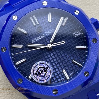 Audemars Piguet Royal Oak angled dial view super clone watch