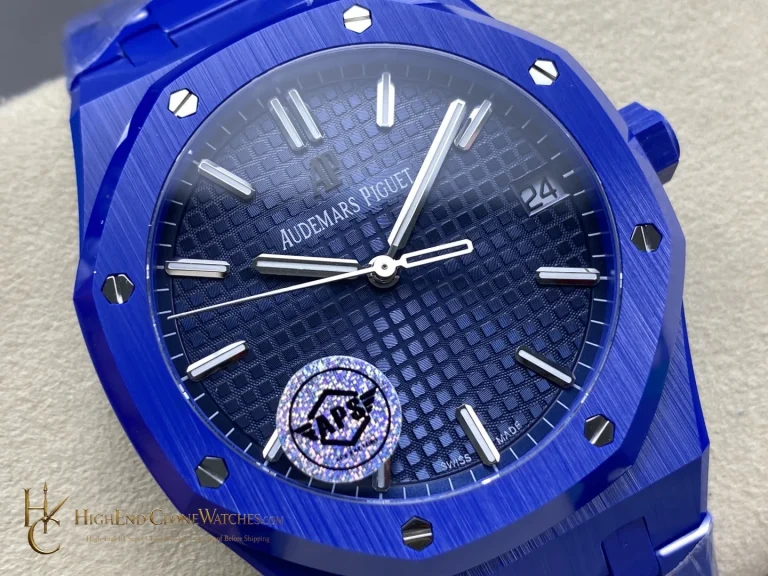 Audemars Piguet Royal Oak angled dial view super clone watch