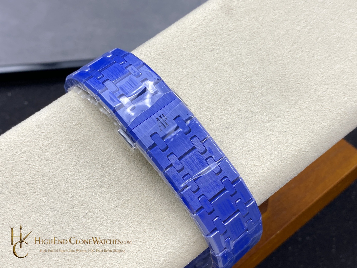 Audemars Piguet Royal Oak Blue Ceramic 15500 Blue dial super clone watch wrist shot