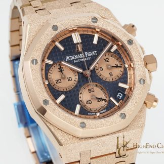 Audemars Piguet Royal Oak Blue Dial 26239OR Selfwinding Chronograph super clone watch dial detail