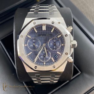 Audemars Piguet Royal Oak Blue Dial 26240 Selfwinding Chronograph super clone watch front view