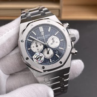 Audemars Piguet Royal Oak Chronograph 26331ST.OO.1220ST.01 Blue & Silver Dial 41mm super clone watch dial detail