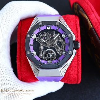 Audemars Piguet Royal Oak Concept Black Panther Flying Tourbillon 26620IO 42mm super clone watch front view