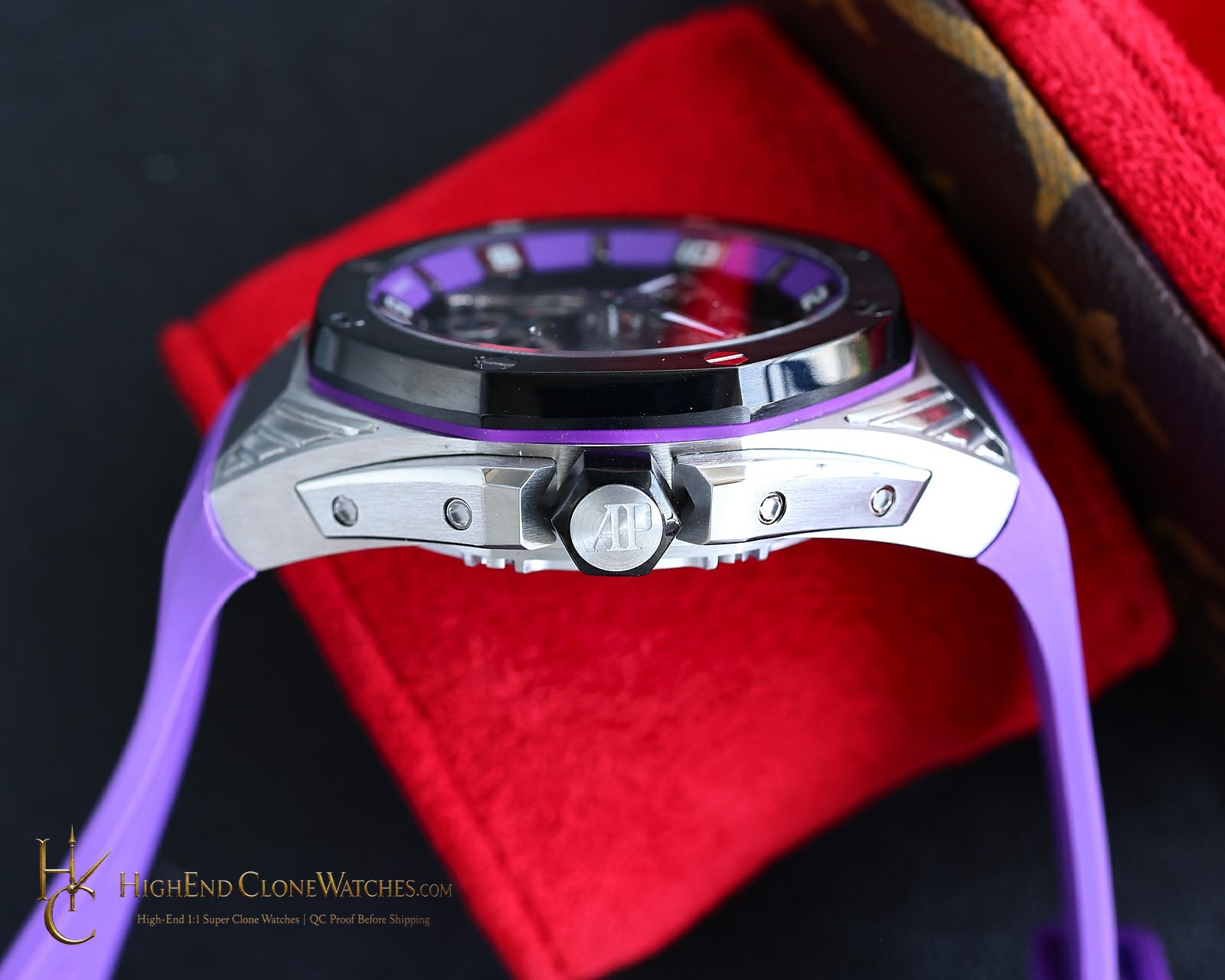 Audemars Piguet Royal Oak Concept Black Panther Flying Tourbillon 26620IO 42mm super clone watch clasp detail