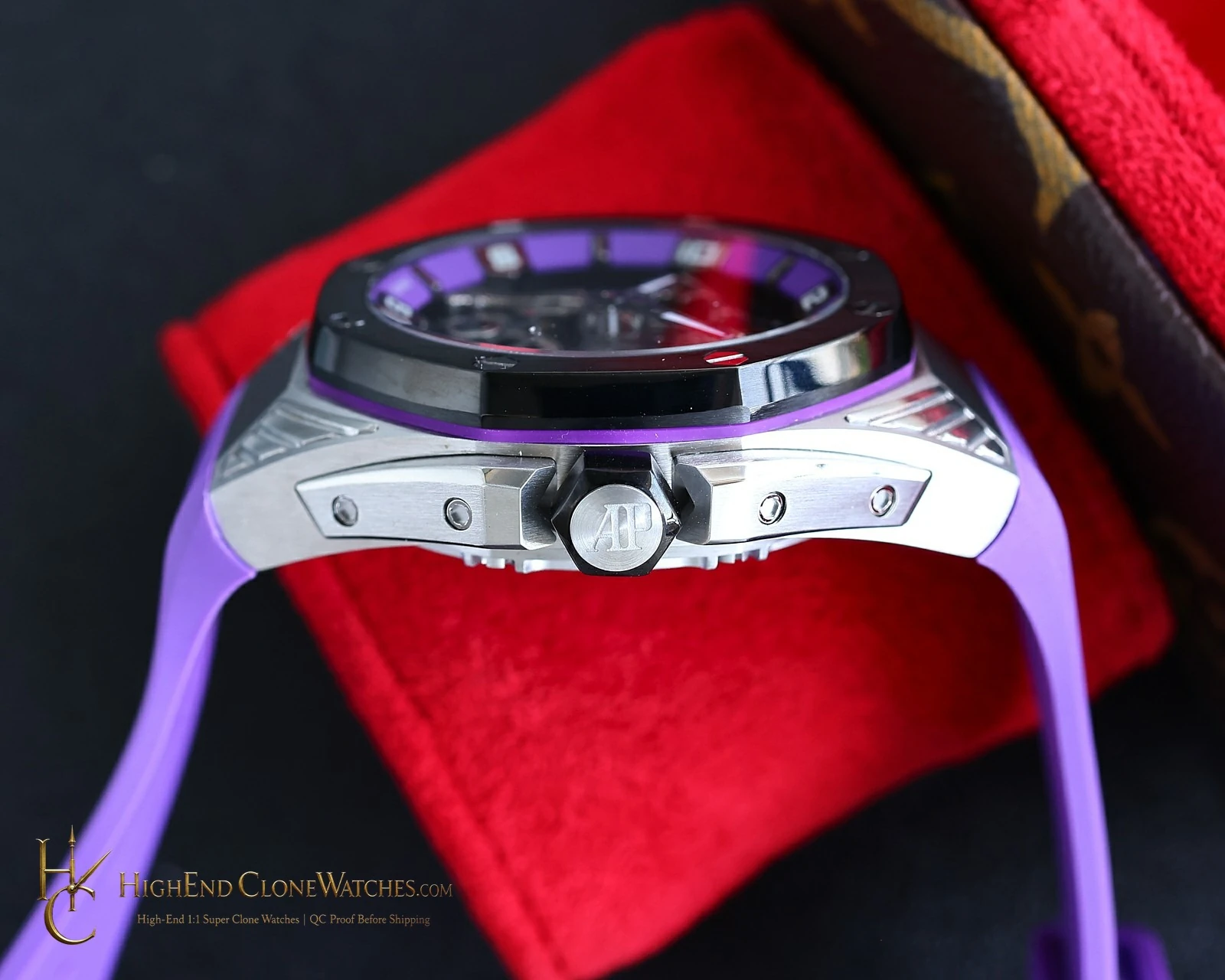 Audemars Piguet Royal Oak Concept Black Panther Flying Tourbillon 26620IO 42mm super clone watch clasp detail