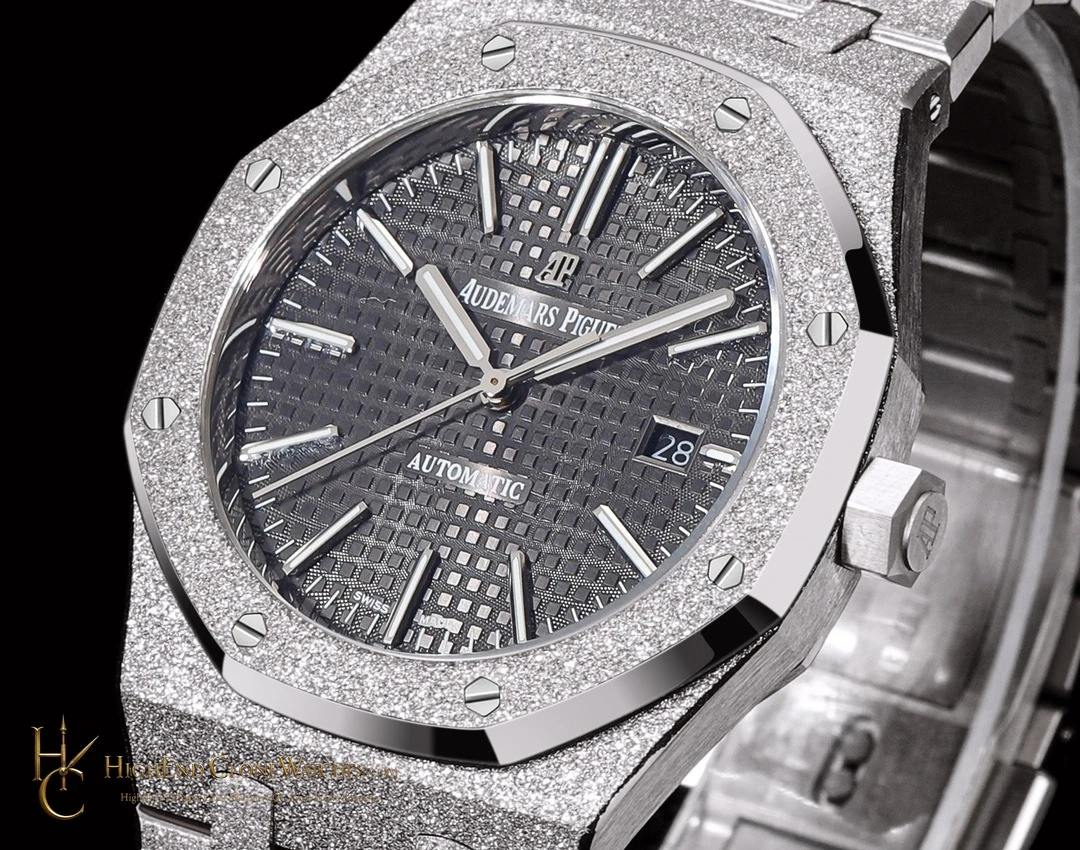 Audemars Piguet Royal Oak Frost 15400 Grey Dial super clone watch side case profile