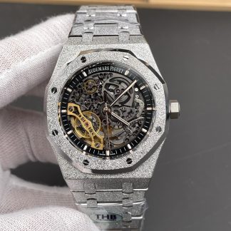 Audemars Piguet Royal Oak Frost 15407 Skeleton Dial super clone watch front view
