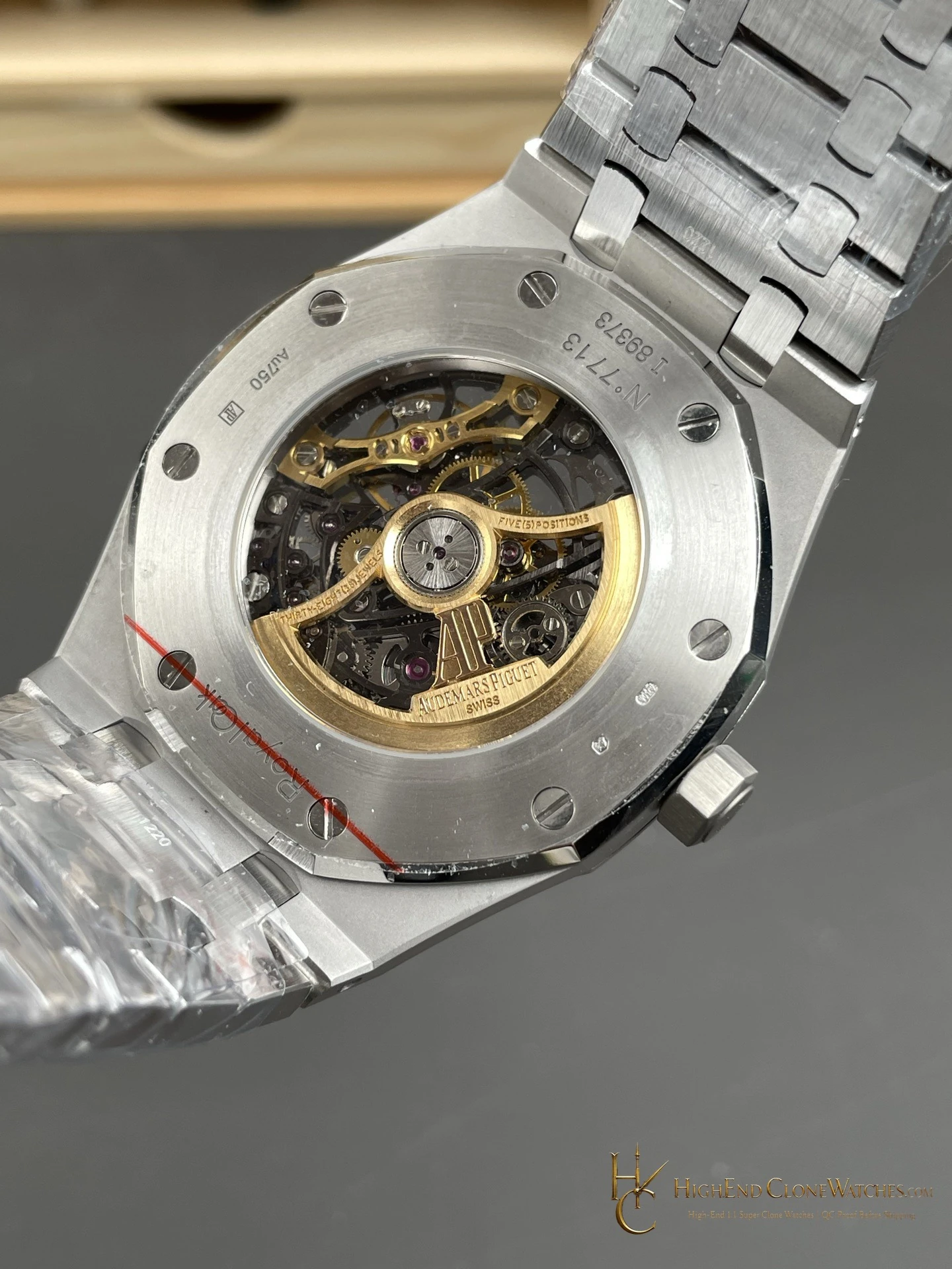 Audemars Piguet Royal Oak Frost 15407 Skeleton Dial super clone watch bracelet or strap fit