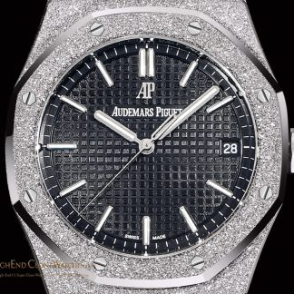 Audemars Piguet Royal Oak Frost 15500 Black Dial super clone watch dial detail