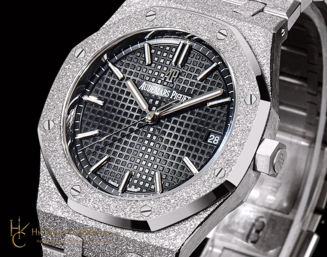 Audemars Piguet Royal Oak Frost 15500 Black Dial super clone watch side case profile