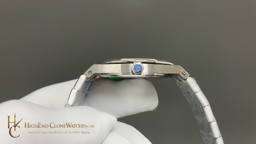 Audemars Piguet Royal Oak Frost 15500 White Dial super clone watch side case profile