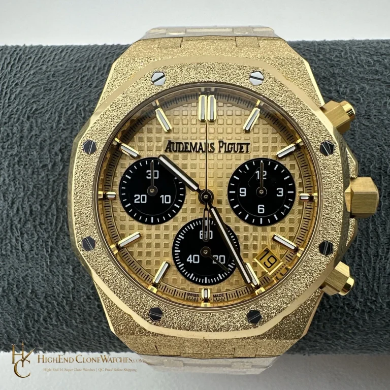 Audemars Piguet Royal Oak Gold Dial 26240BA Selfwinding Chronograph super clone watch front view