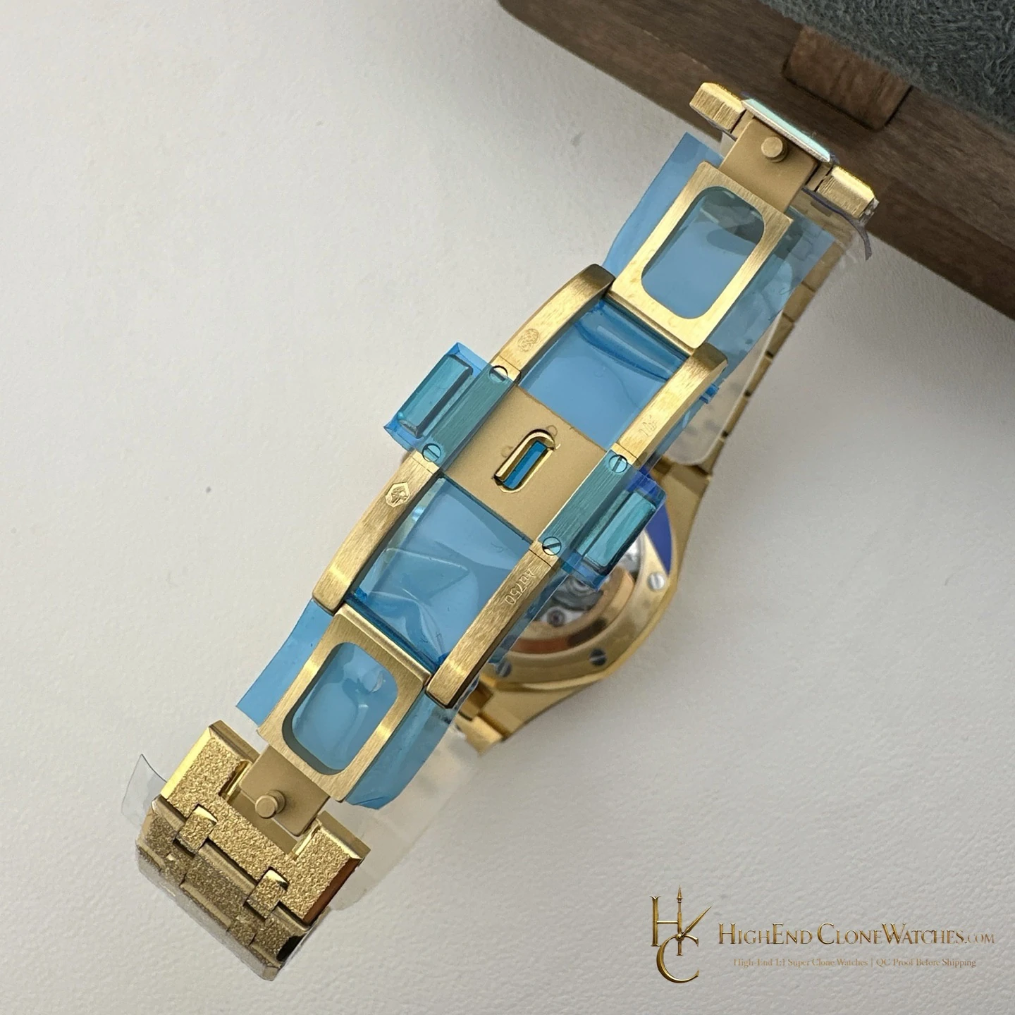 Audemars Piguet Royal Oak Gold Dial 26240BA Selfwinding Chronograph super clone watch angled view