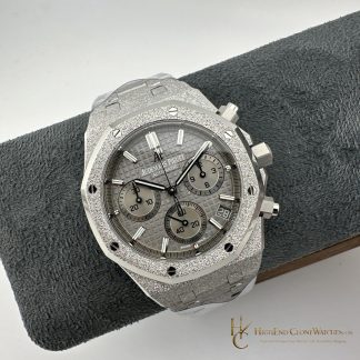Audemars Piguet Royal Oak Gray Dial 26240BC Self-winding Chronograph super clone watch dial detail