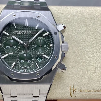 Audemars Piguet Royal Oak Green Dial 26240 Selfwinding Chronograph super clone watch front view
