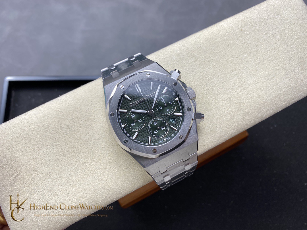 Audemars Piguet Royal Oak Green Dial 26240 Selfwinding Chronograph super clone watch side case profile