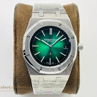 Audemars Piguet Royal OakJumbo Extra-Thin 16202 Gradient Green Dial 39mm super clone watch front view