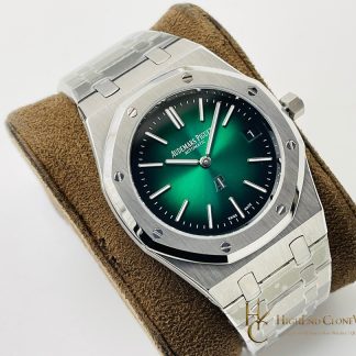 Audemars Piguet Royal OakJumbo Extra-Thin 16202 Gradient Green Dial 39mm super clone watch dial detail