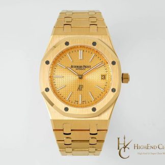 Audemars Piguet Royal Oak Jumbo Extra-Thin Gold Dial 15202BA 39mm super clone watch front view