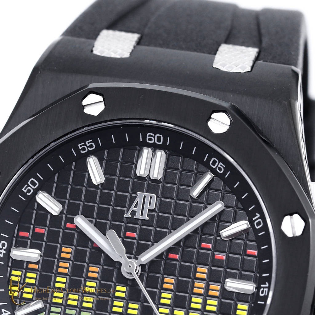 Audemars Piguet Royal Oak Offshore 15600 44mm Black Music Dial super clone watch side case profile