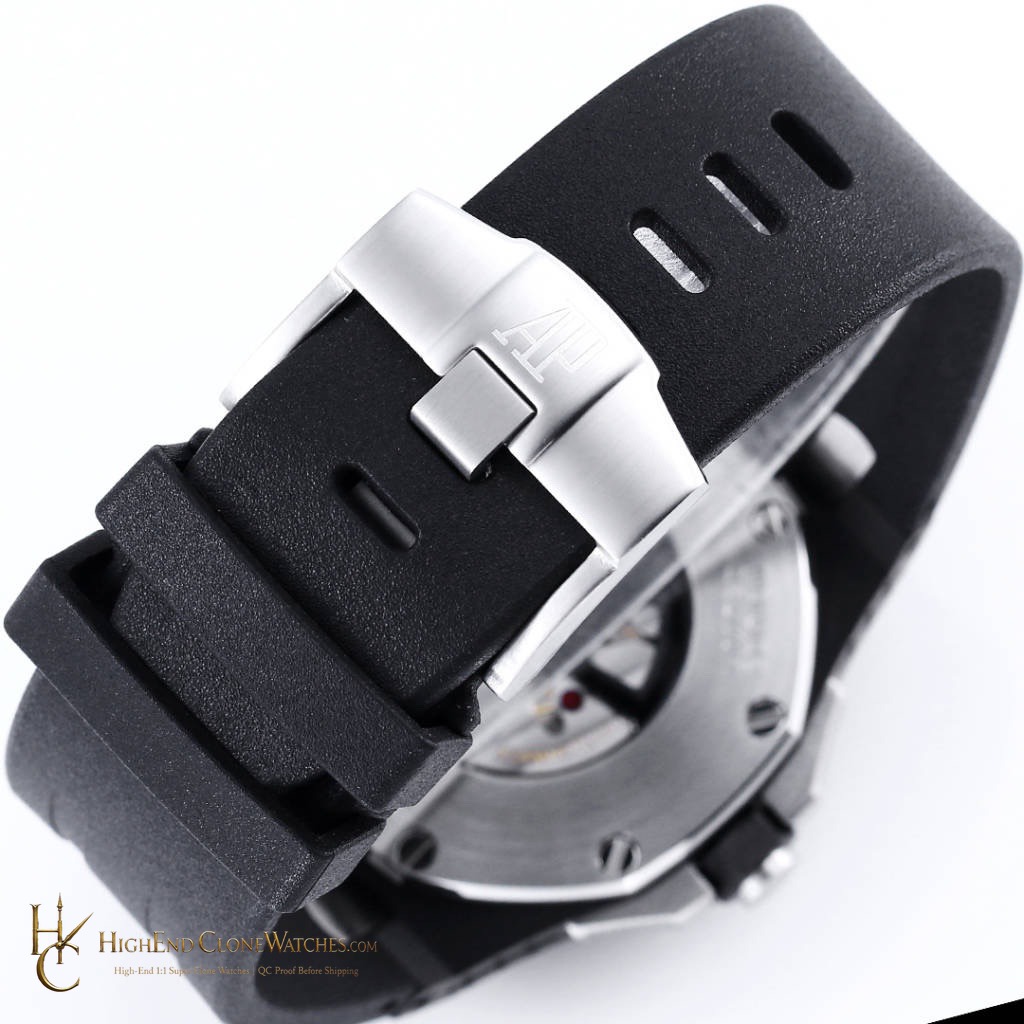 Audemars Piguet Royal Oak Offshore 15600 44mm Black Music Dial super clone watch bracelet or strap fit