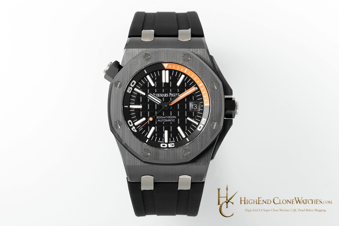 Audemars Piguet Royal Oak Offshore 15707 Black Dial super clone watch front view