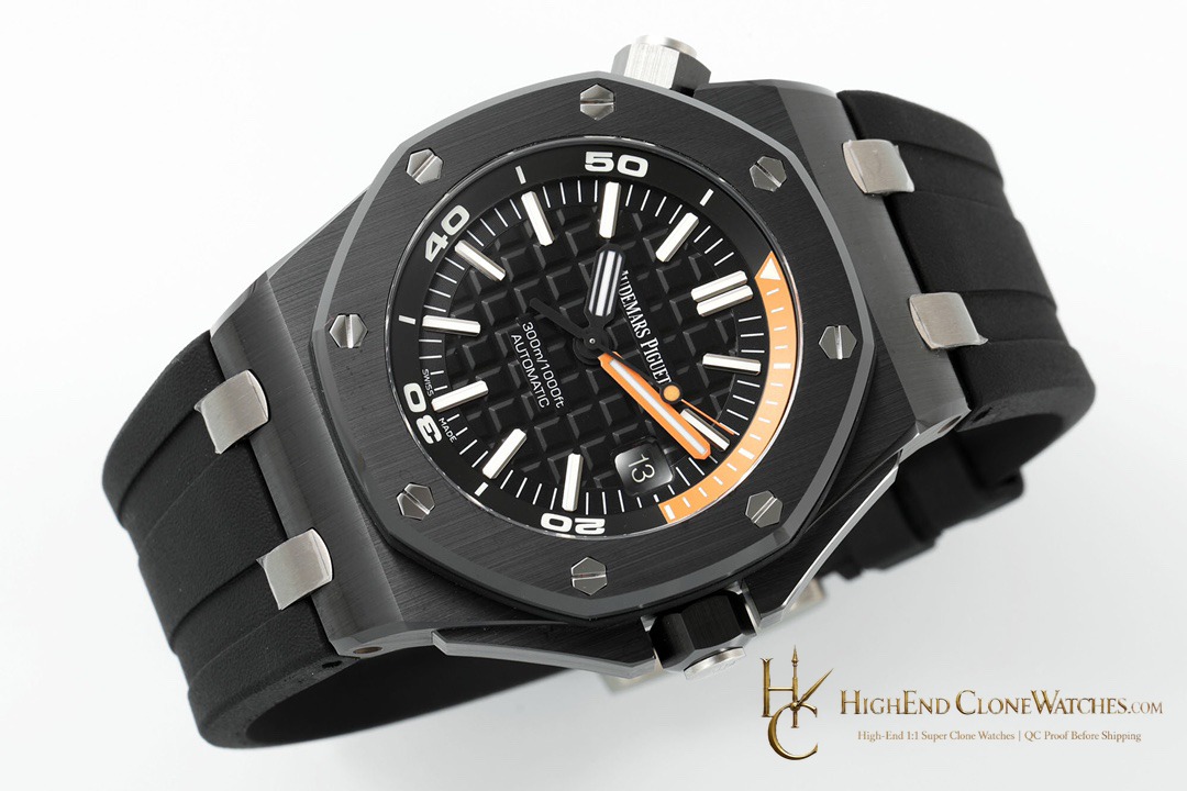 Audemars Piguet Royal Oak Offshore 15707 Black Dial super clone watch side case profile