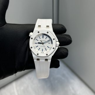 Audemars Piguet Royal Oak Offshore 15707 White Dial super clone watch front view