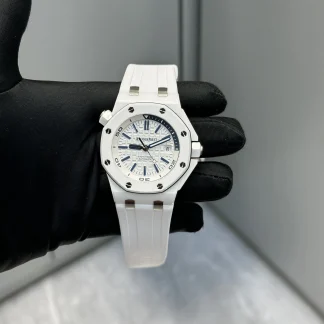 Audemars Piguet Royal Oak Offshore 15707 White Dial super clone watch front view