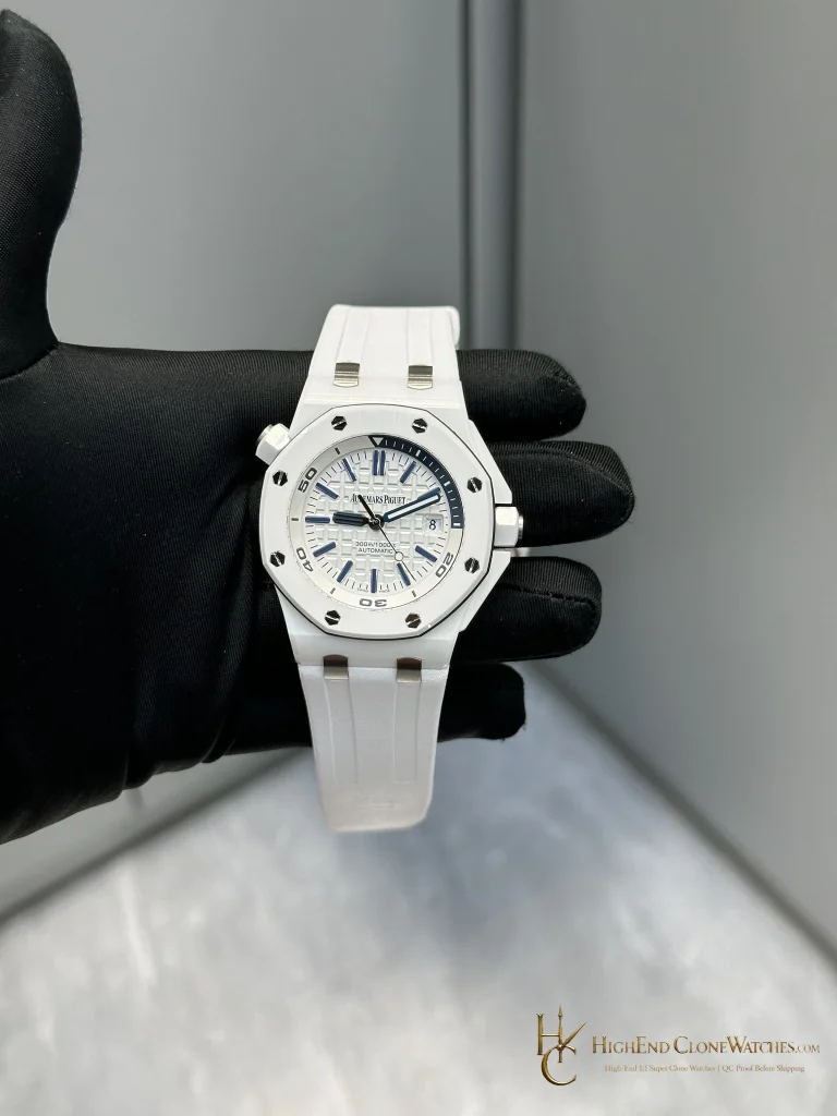 Audemars Piguet Royal Oak Offshore 15707 White Dial super clone watch front view