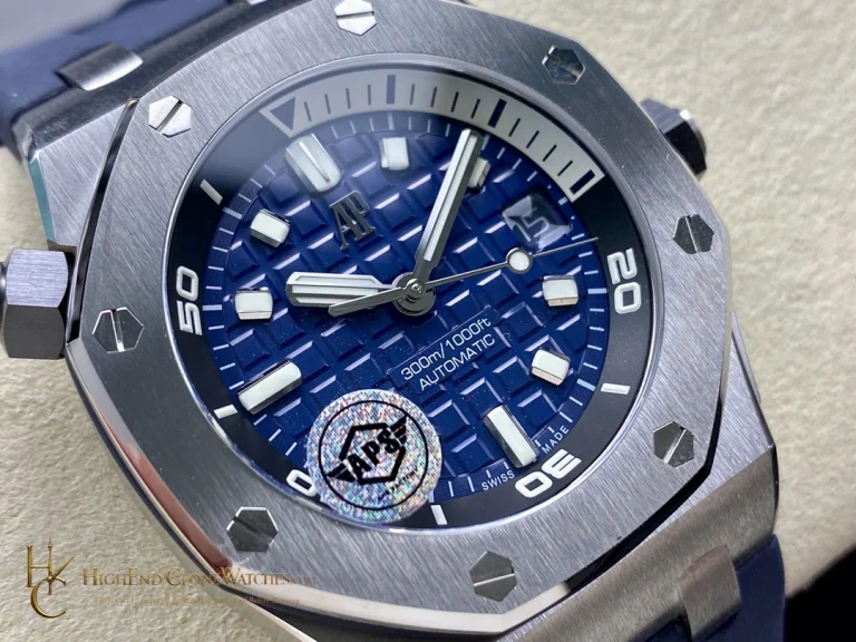 Audemars Piguet Royal Oak Offshore 15720 Blue Dial super clone watch dial detail