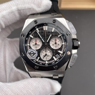 Audemars Piguet Royal Oak Offshore Black Dial 26420 Selfwinding Chronograph super clone watch front view