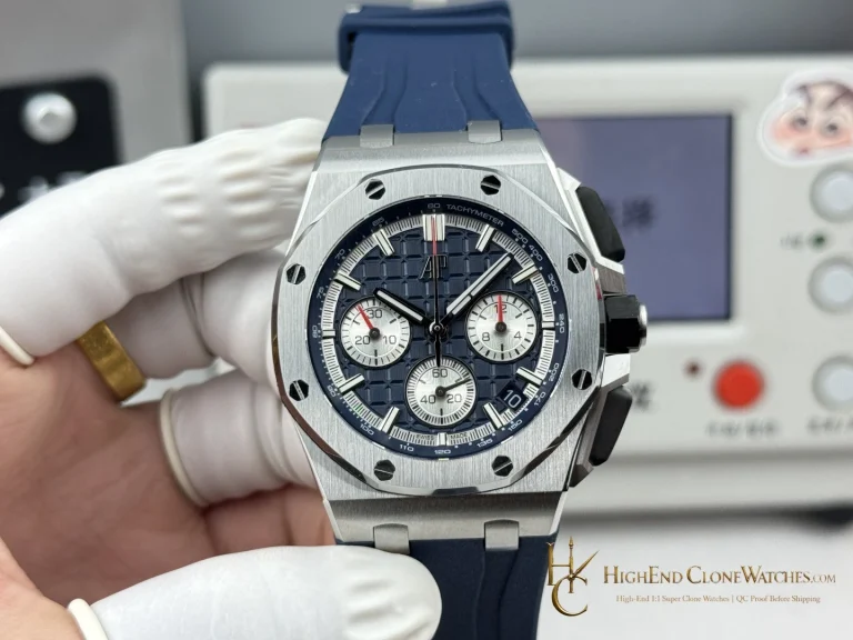 Audemars Piguet Royal Oak Offshore Blue Dial 26420 Selfwinding Chronograph super clone watch front view