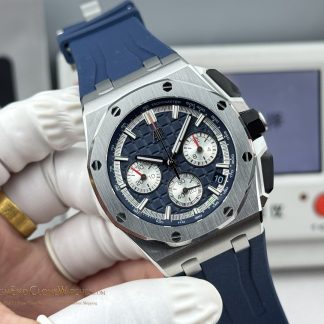 Audemars Piguet Royal Oak Offshore Blue Dial 26420 Selfwinding Chronograph super clone watch dial detail