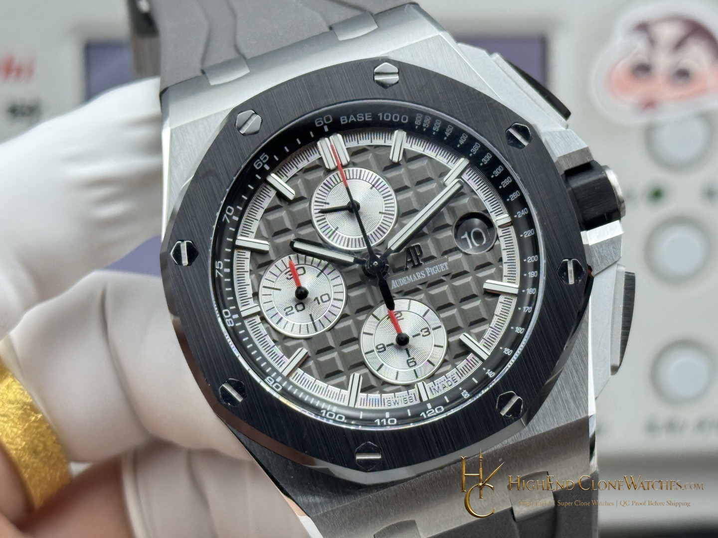 Audemars Piguet Royal Oak Offshore Chronograph 26400IO 44mm super clone watch side case profile