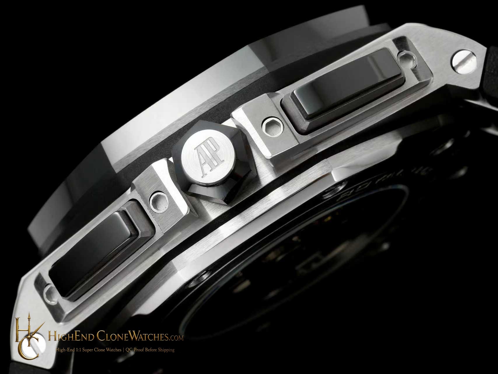 Audemars Piguet Royal Oak Offshore Chronograph 26400SO 44mm super clone watch clasp detail