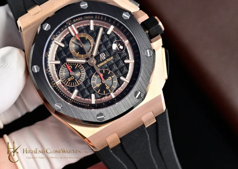 Audemars Piguet Royal Oak Offshore Chronograph 26401RO 44mm super clone watch dial detail