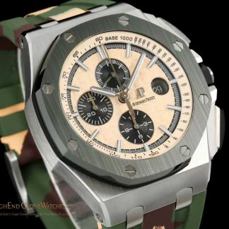 Audemars Piguet Royal Oak Offshore Chronograph Champagne Dial 26400SO 44mm super clone watch dial detail