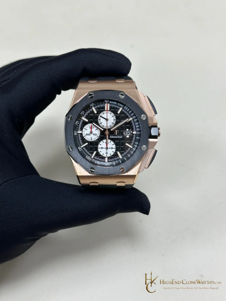 Audemars Piguet Royal Oak Offshore Chronograph Rose Gold 26400RO 44mm super clone watch front view