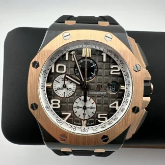 Audemars Piguet Royal Oak Offshore Chronograph Rose Gold 26405NR 44mm super clone watch front view