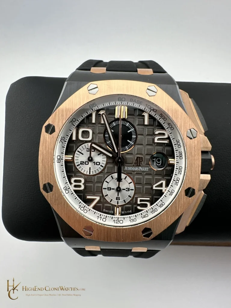 Audemars Piguet Royal Oak Offshore Chronograph Rose Gold 26405NR 44mm super clone watch front view