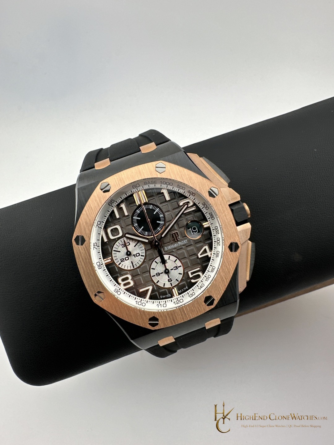 Audemars Piguet Royal Oak Offshore Chronograph Rose Gold 26405NR 44mm super clone watch side case profile