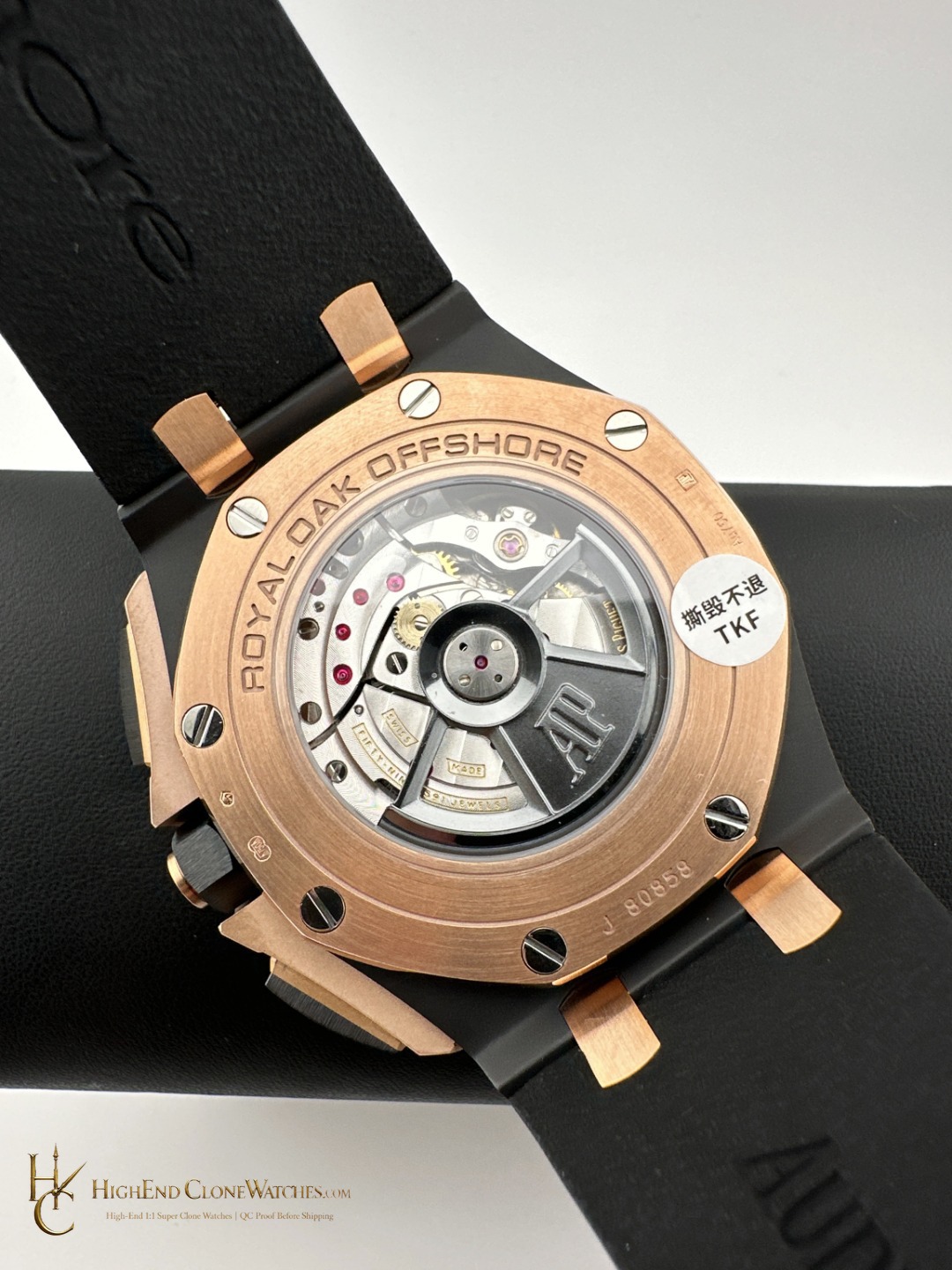 Audemars Piguet Royal Oak Offshore Chronograph Rose Gold 26405NR 44mm super clone watch wrist shot