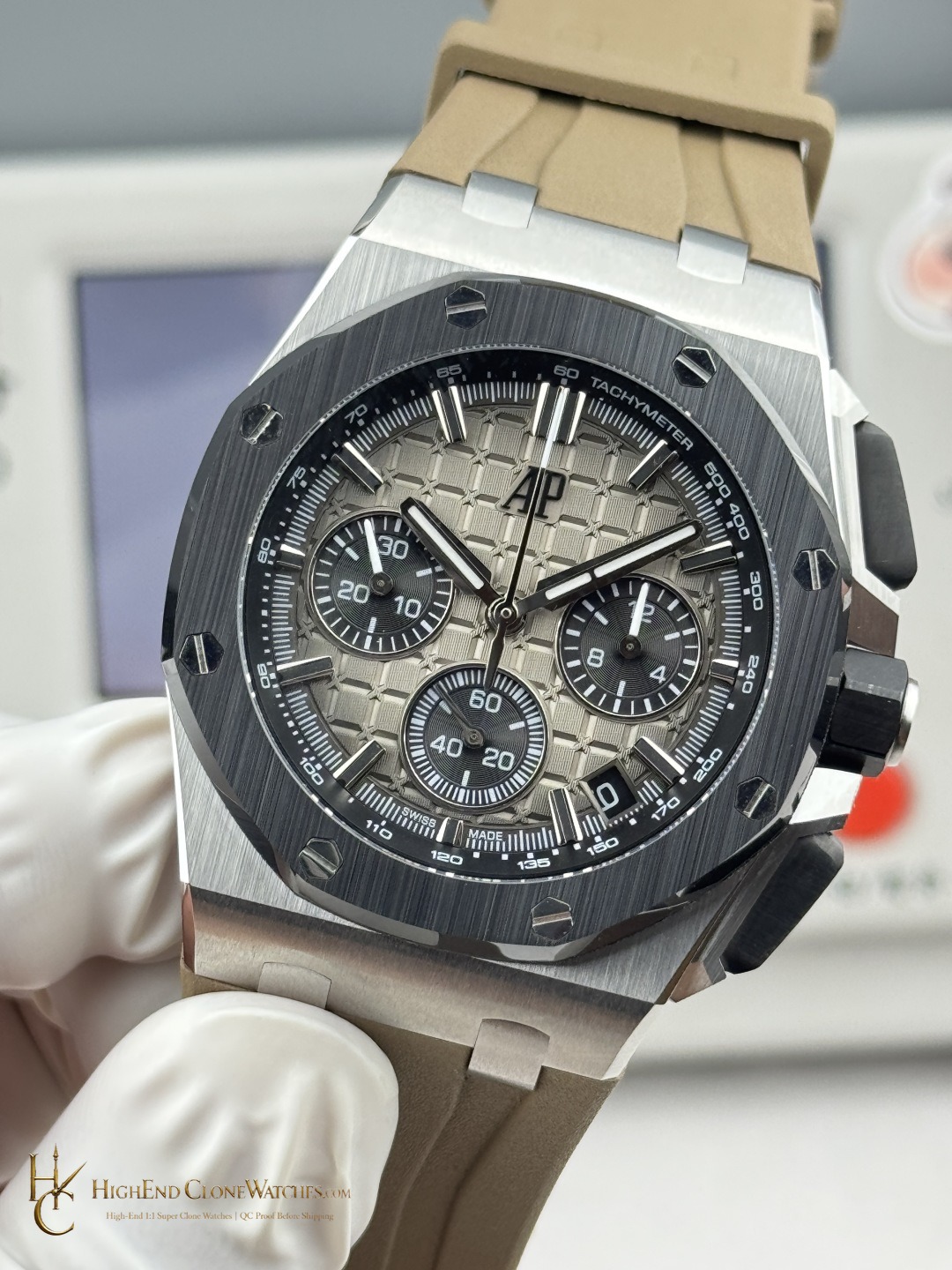 Audemars Piguet Royal Oak Offshore Dial 26420 Selfwinding Chronograph super clone watch side case profile