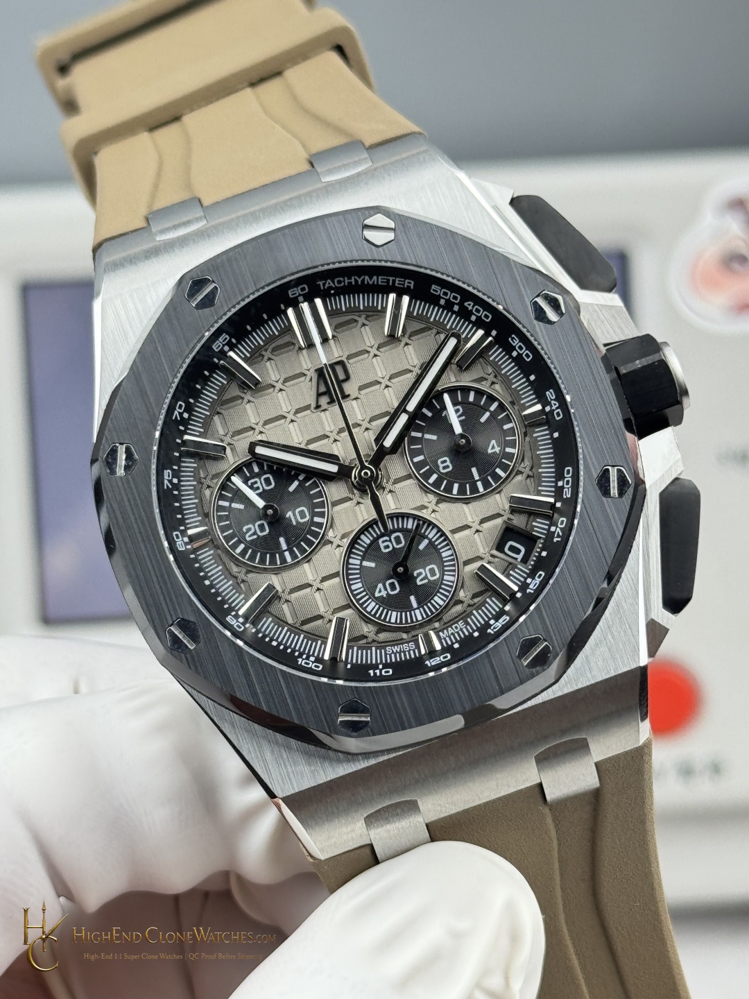 Audemars Piguet Royal Oak Offshore Dial 26420 Selfwinding Chronograph super clone watch bracelet or strap fit